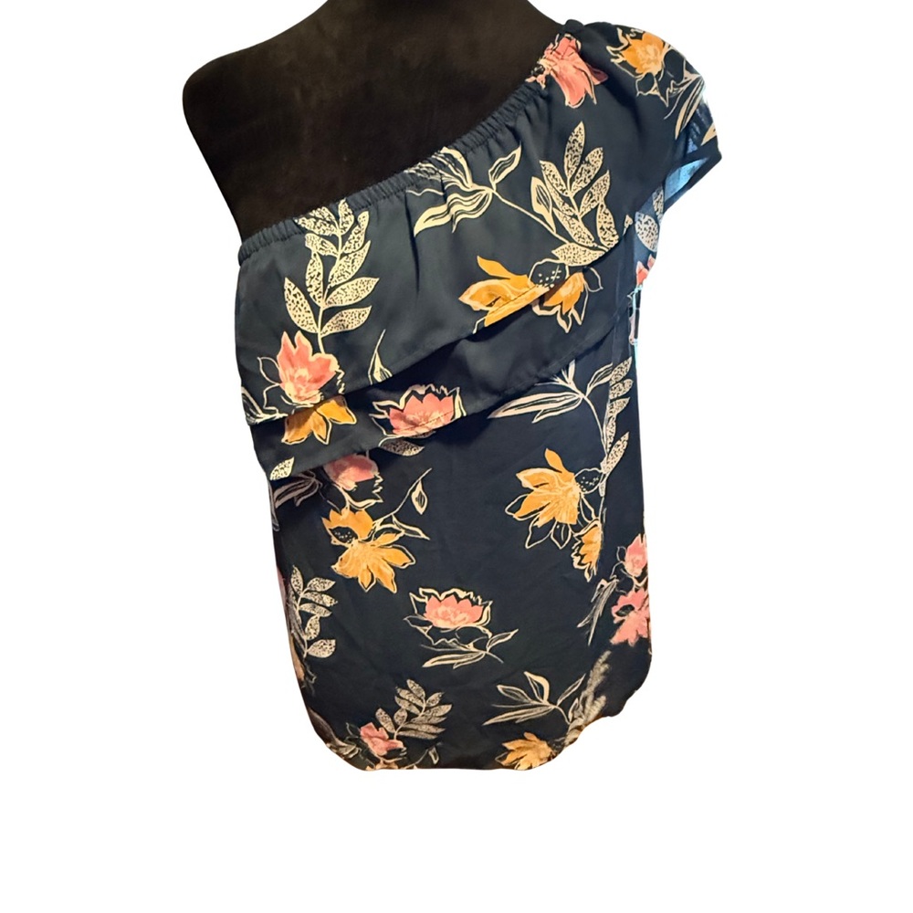 Apt. 9 Floral Off-Shoulder Blouse - Blue, Pink and Orange